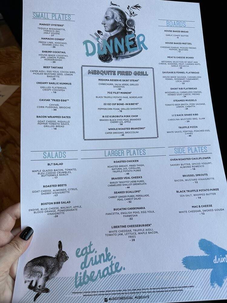 Libertine Social - Las Vegas, NV menu_pic