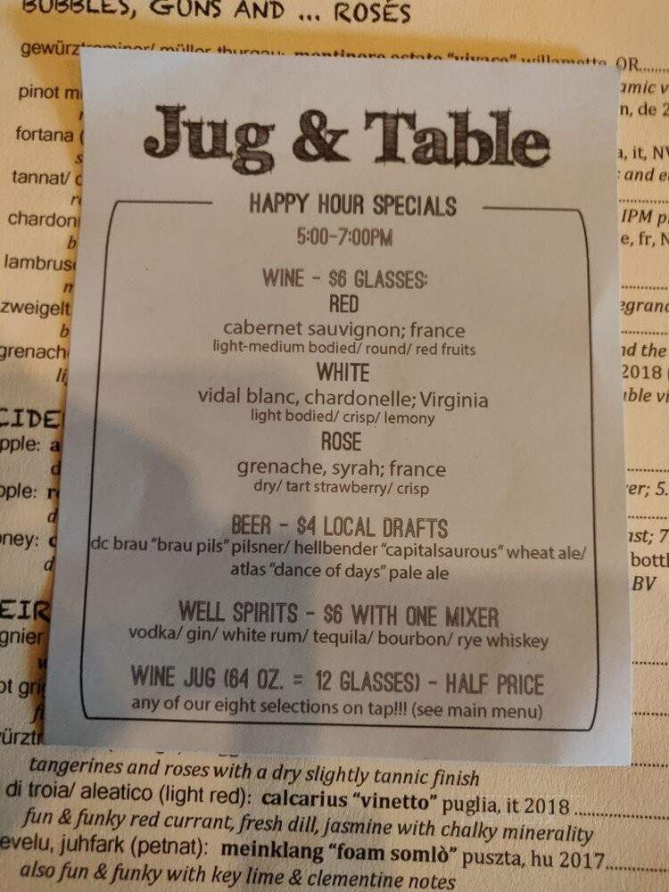 Jug & Table - Washington, DC