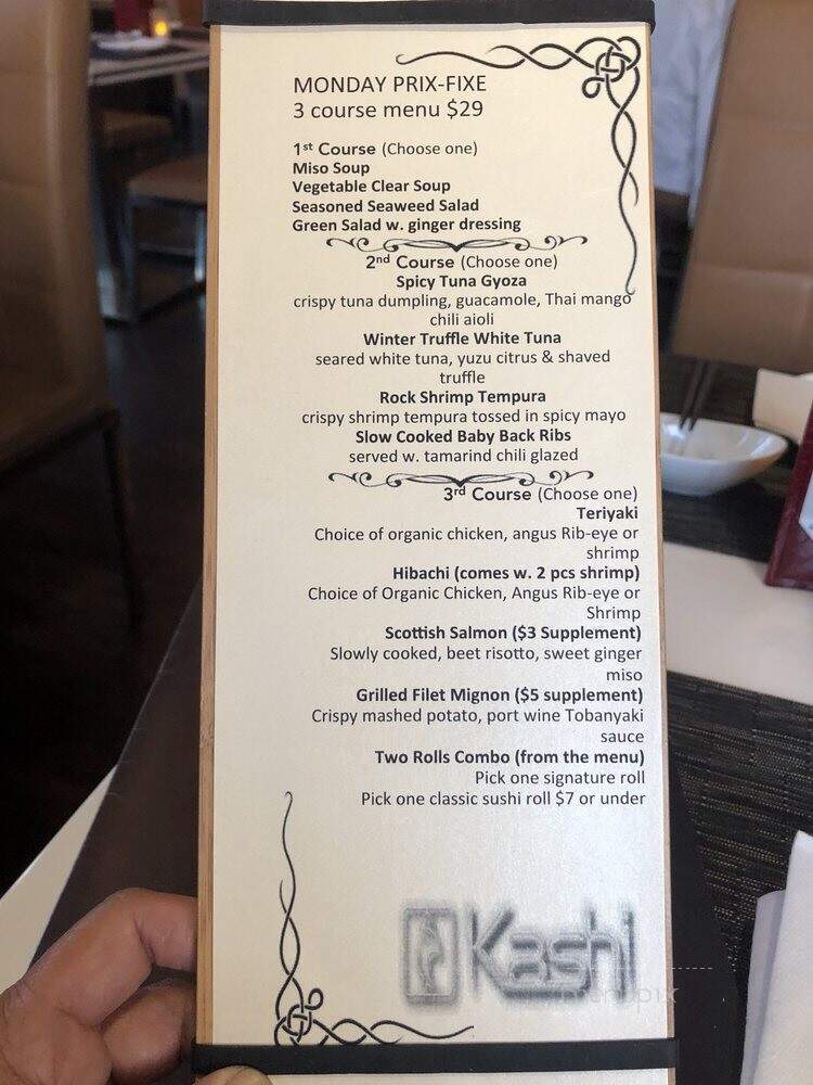Kashi - Bellmore, NY menu_pic