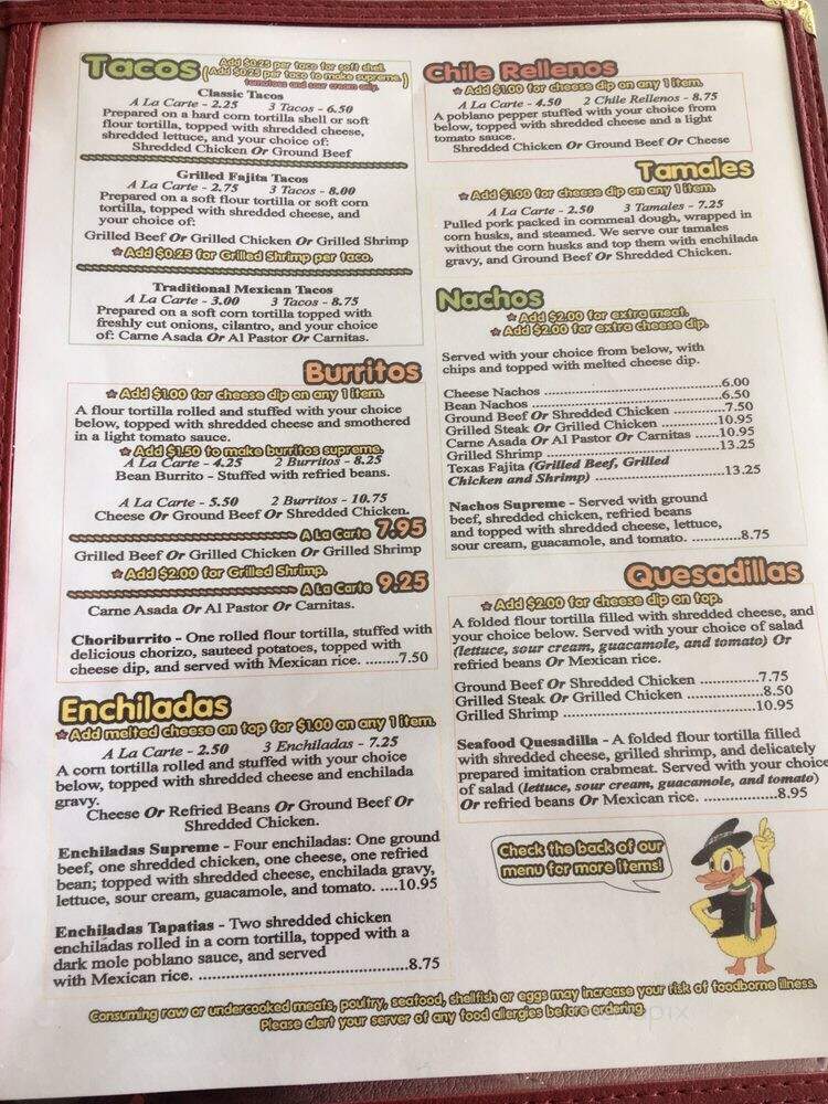 Pipiolo Mexican Cafe - Atlanta, GA menu_pic