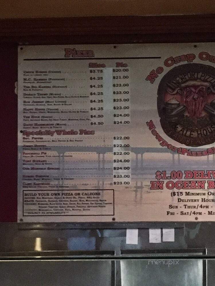 Giant New York Pizza - San Diego, CA menu_pic