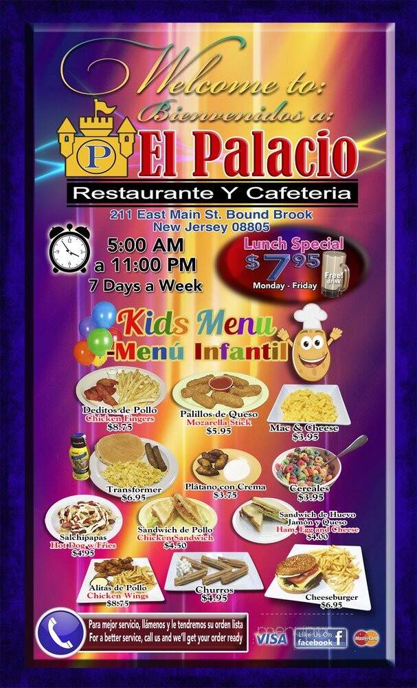 El Palacio Restaurant - Bound Brook, NJ menu_pic