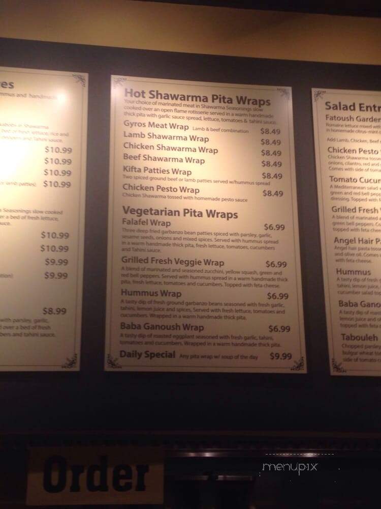 Jaffa Cafe - Santa Maria, CA menu_pic