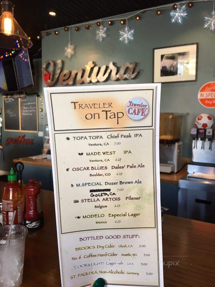 Traveler Cafe - Ventura, CA menu_pic