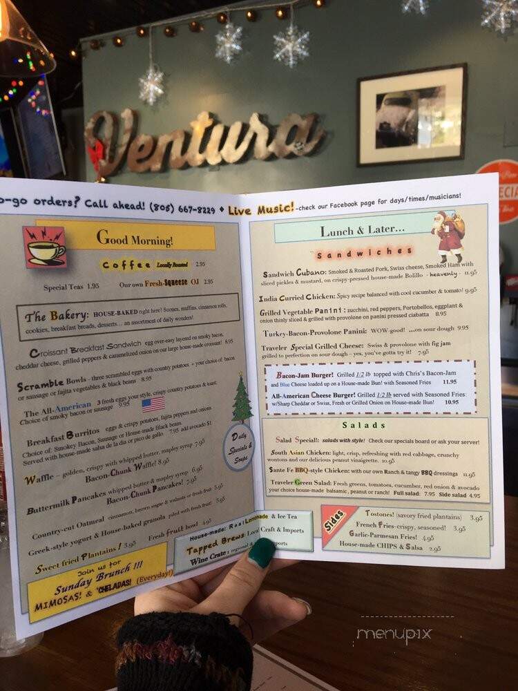 Traveler Cafe - Ventura, CA menu_pic