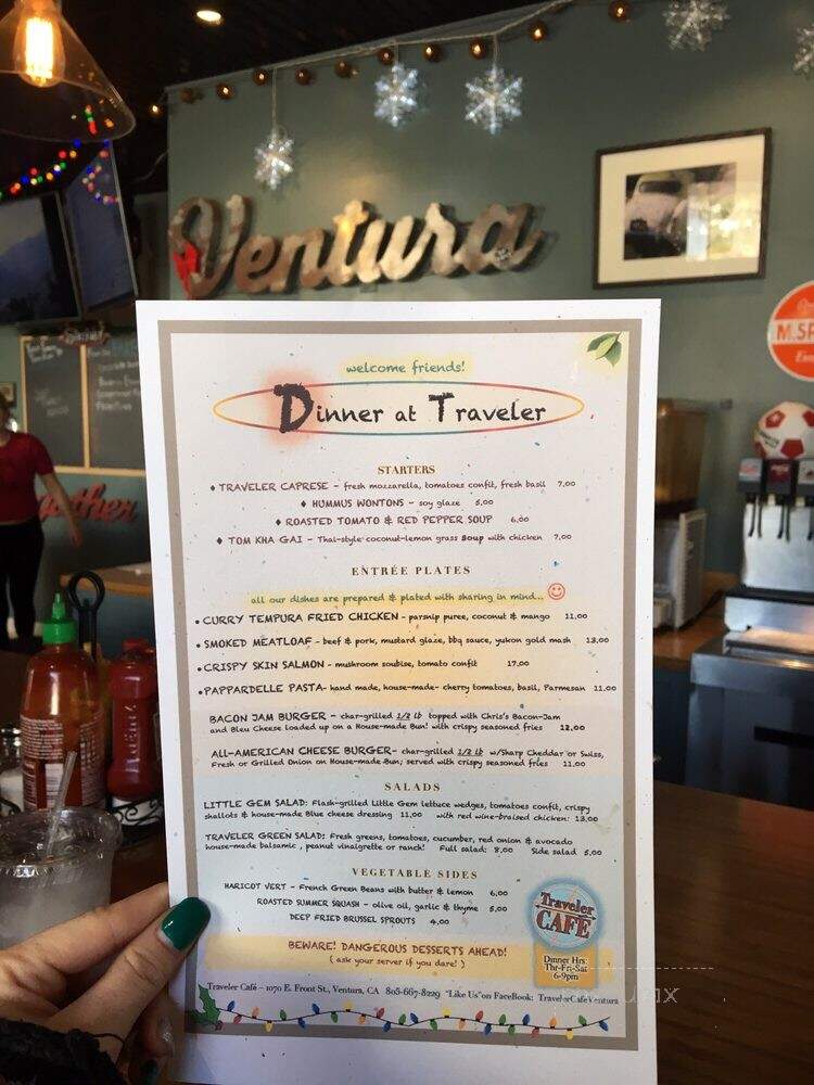 Traveler Cafe - Ventura, CA menu_pic