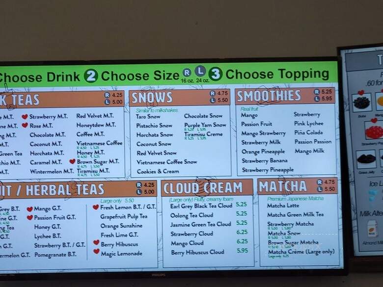 Bubble Cafe - Athens, GA menu_pic