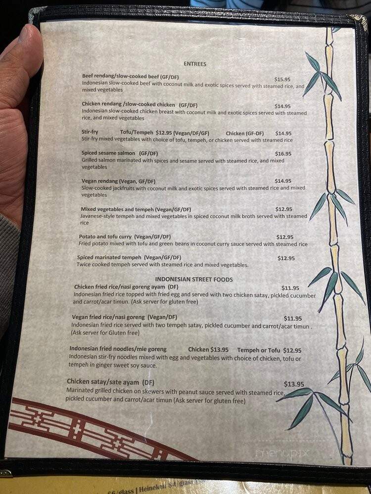 BoBoKo Indonesian Cafe - Harrisonburg, VA menu_pic