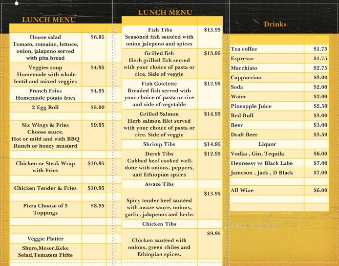 MK Lounge - Washington, DC menu_pic