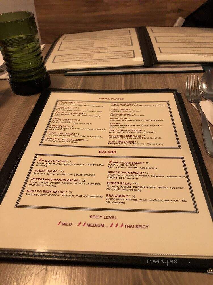 Thai-ish - New York, NY menu_pic
