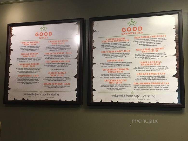 Walla Walla Farms - Seattle, WA menu_pic
