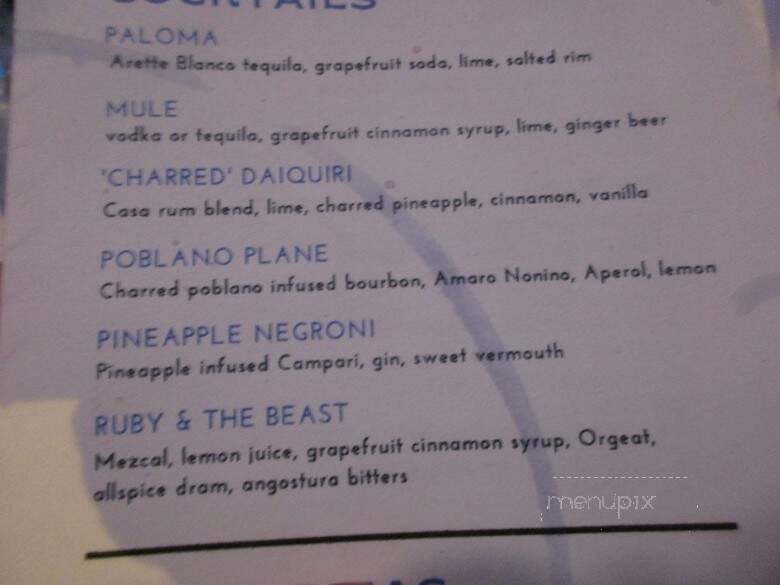 Casa Azul - Buffalo, NY menu_pic