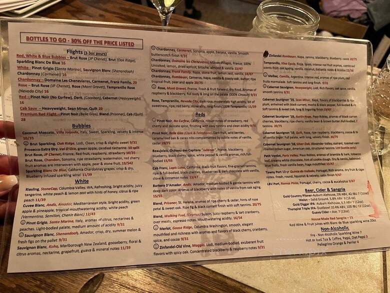 Citizen Vine - Folsom, CA menu_pic