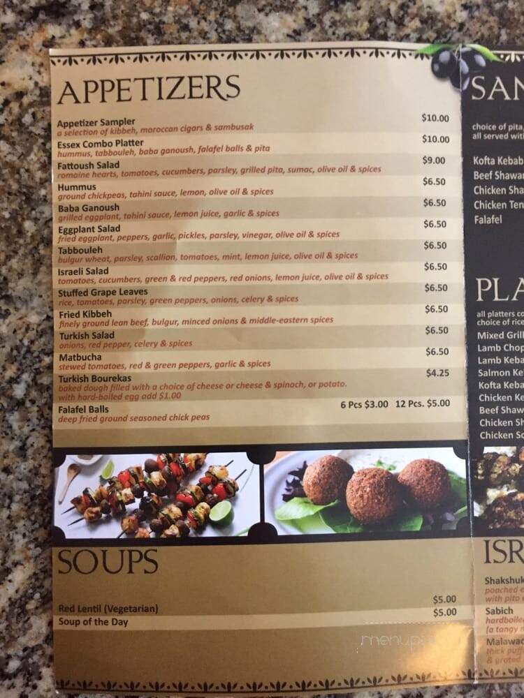 Pita on Essex - Millburn, NJ menu_pic