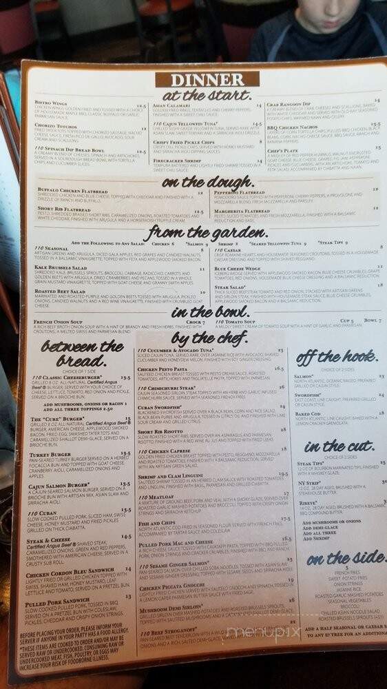 110 Grill - Berlin, MA menu_pic