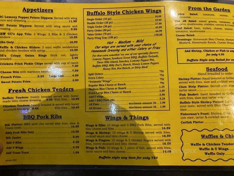 JR Crickets Northlake - Atlanta, GA menu_pic