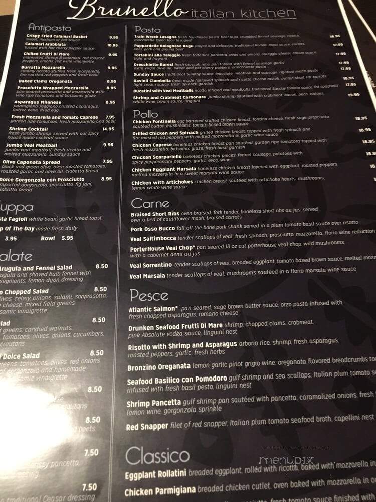 Brunello Italian Kitchen - Deer Park, NY menu_pic