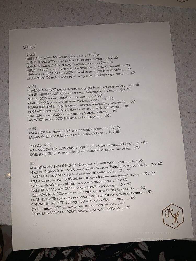 Red Herring - Los Angeles, CA menu_pic