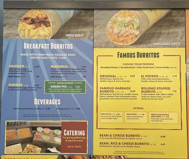 Miguel's Jr - Riverside, CA menu_pic