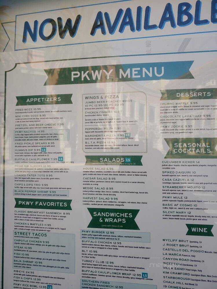 Pkwy Tavern - Las Vegas, NV menu_pic