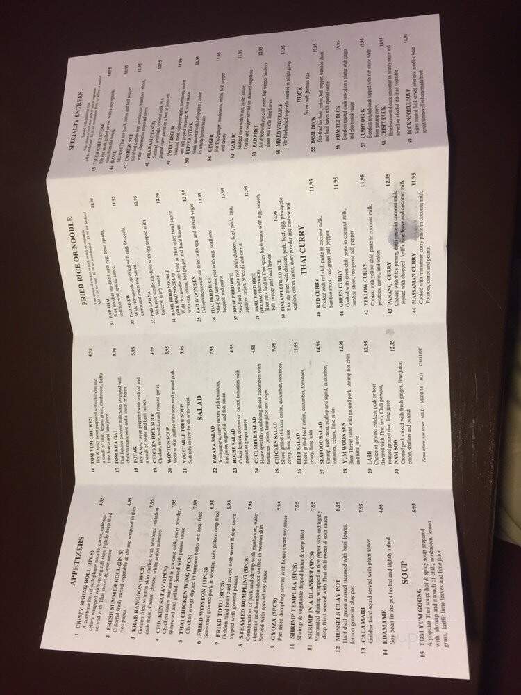 Bangkok Thai Passion - Ocoee, FL menu_pic