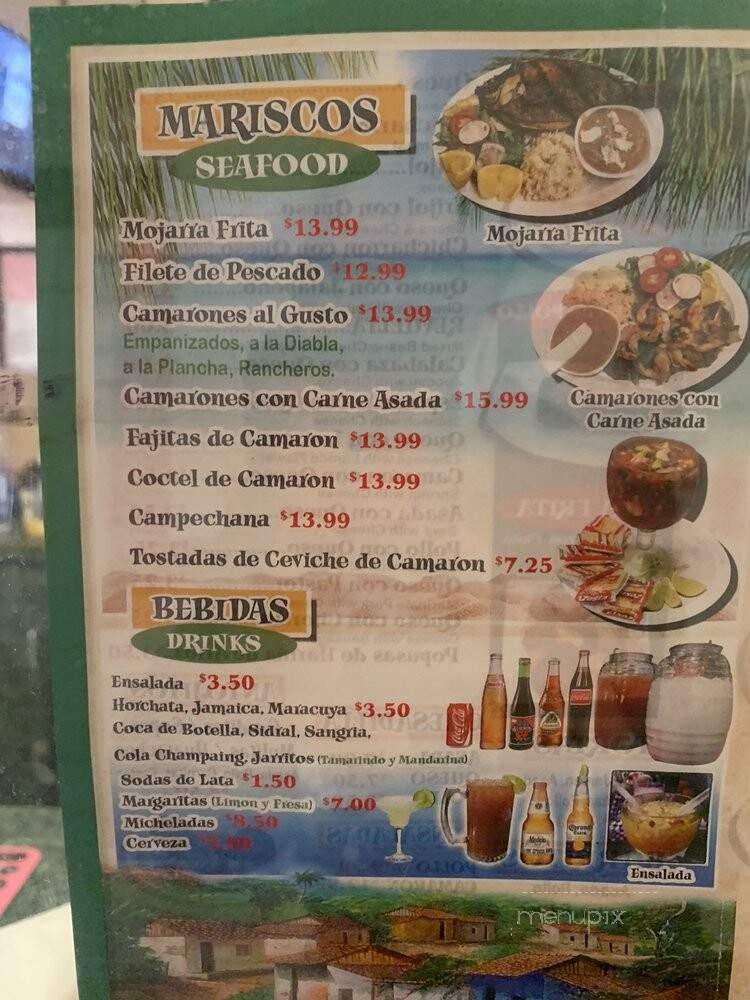 Llego El Sabor - Pasadena, CA menu_pic