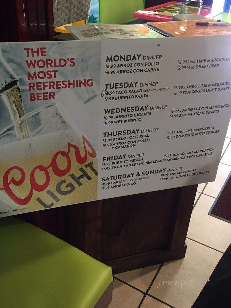 El Meson - Indianapolis, IN menu_pic