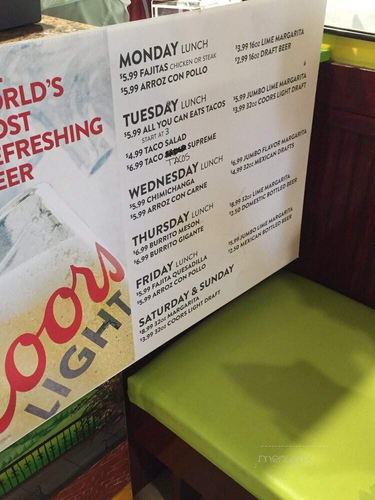 El Meson - Indianapolis, IN menu_pic