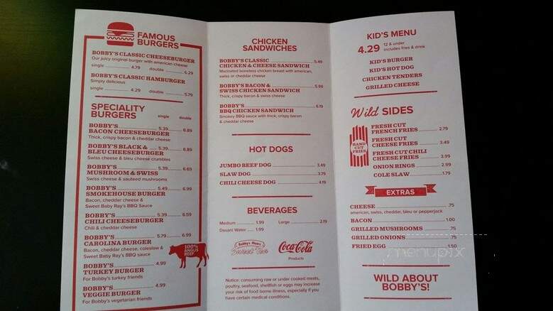Cheeseburger Bobby's - Cartersville, GA menu_pic