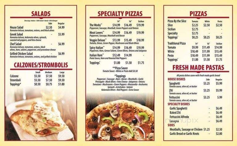 Village Pizza - Killeen, TX menu_pic