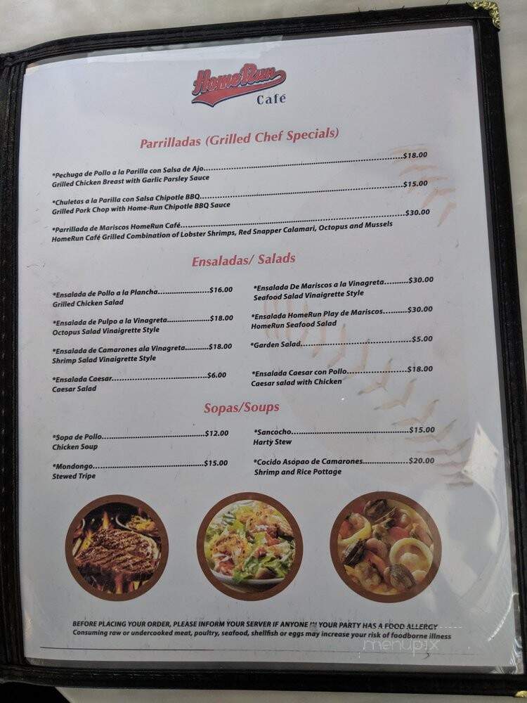 Home Run Cafe - Dorchester, MA menu_pic