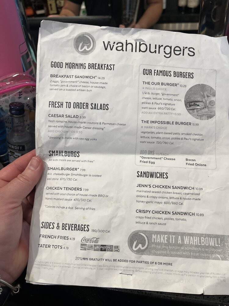Wahlburgers - East Boston, MA menu_pic