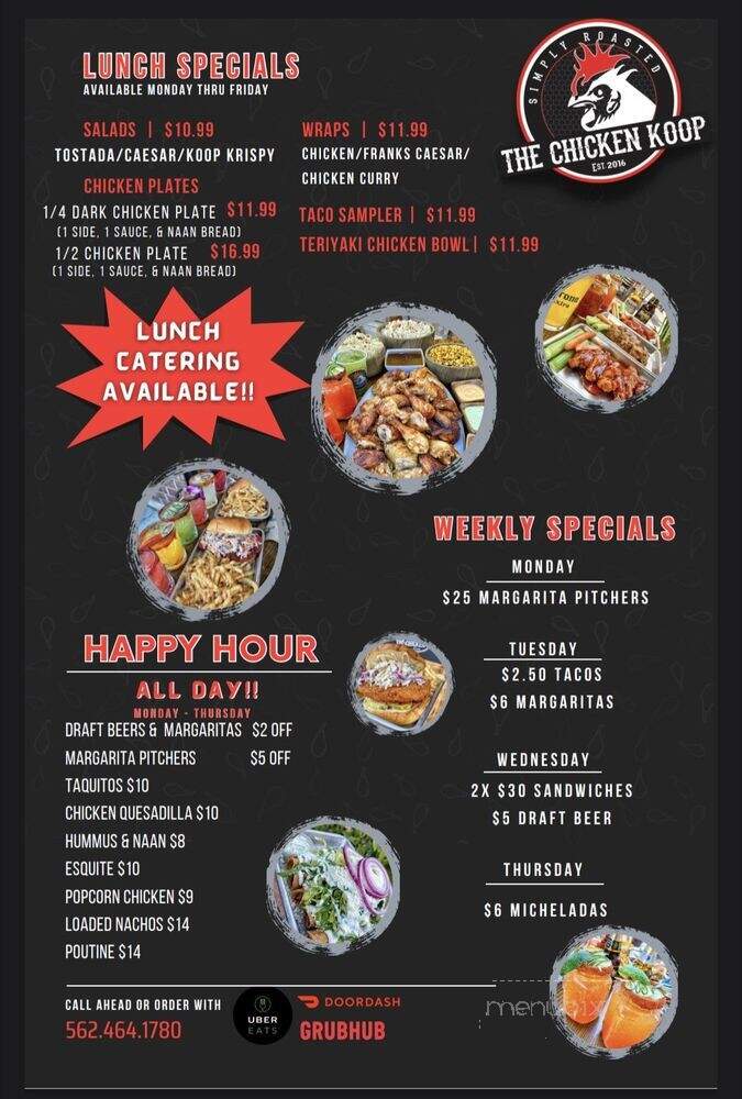 The Chicken Koop - Whittier, CA menu_pic