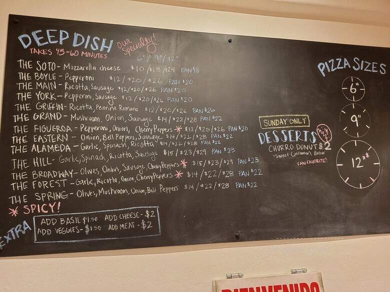 Dough Box Pizza & Bread - Los Angeles, CA menu_pic