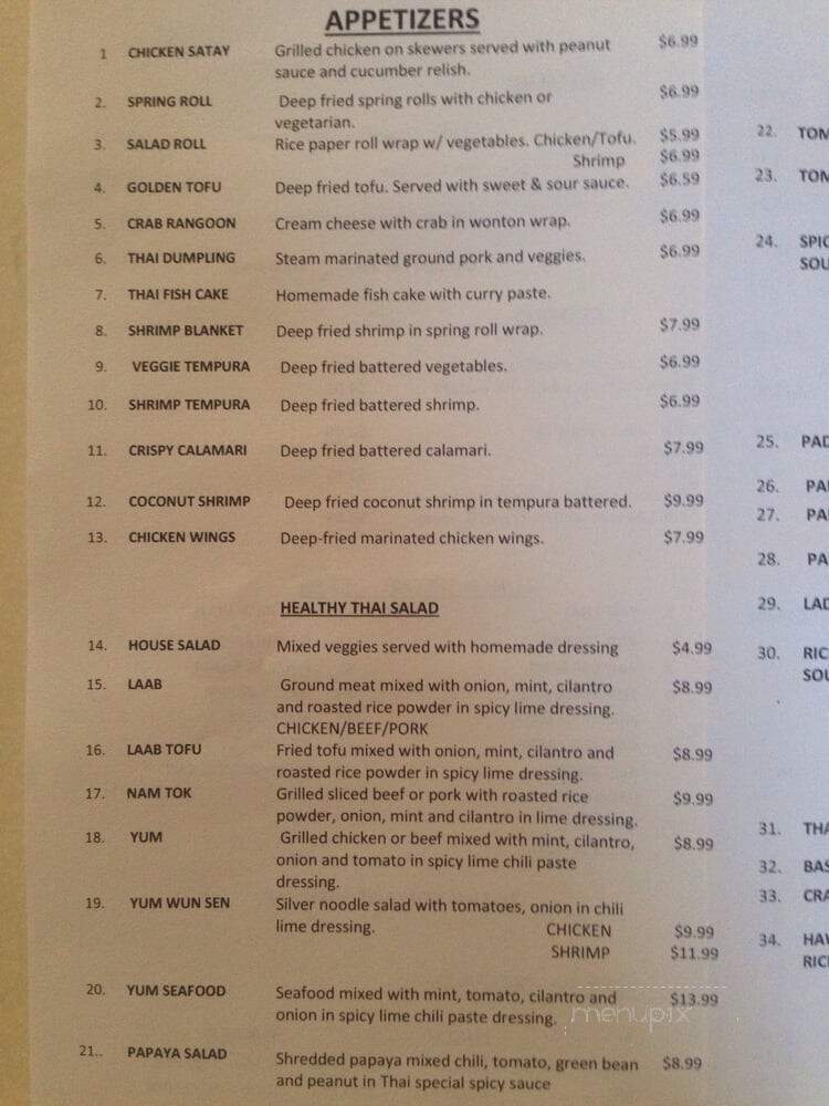 House of Thai - Greenwood, IN menu_pic