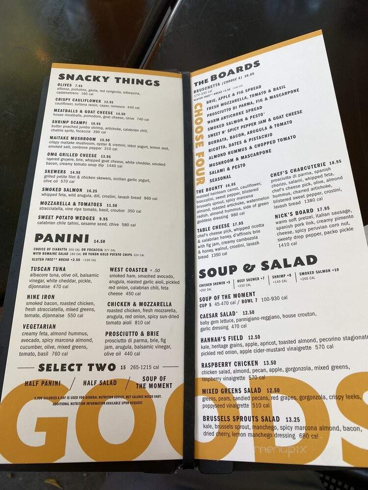 Postino Highland - Scottsdale, AZ menu_pic