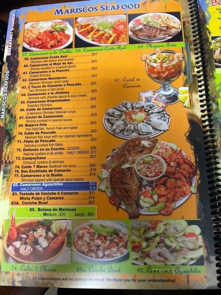 Casa Jimenez - Murrieta, CA menu_pic