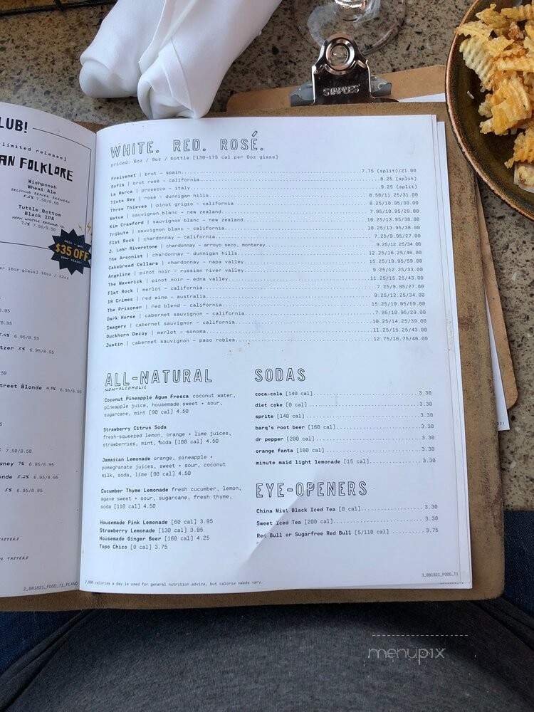 Lazy Dog Restaurant & Bar - Plano, TX menu_pic
