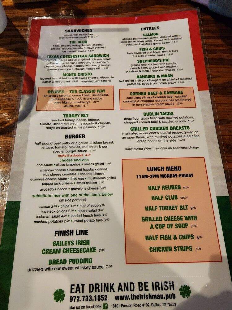 The Irishman Pub - Dallas, TX