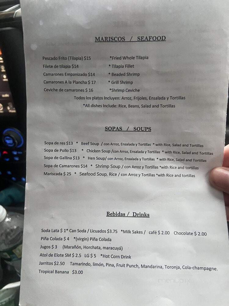 Delicias De Montecristo - Chelsea, MA menu_pic