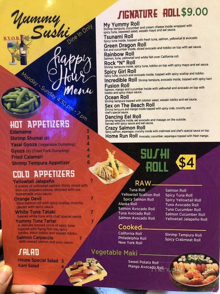 Yummy Sushi - Philadelphia, PA menu_pic