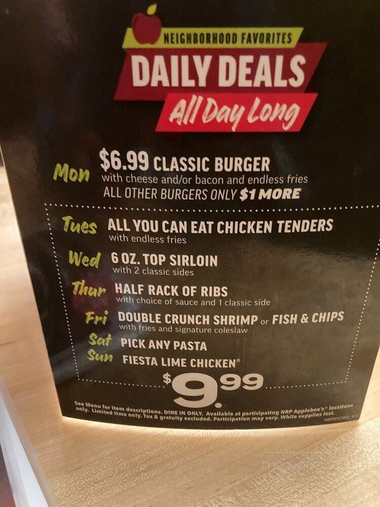 Applebee's - Orlando, FL menu_pic