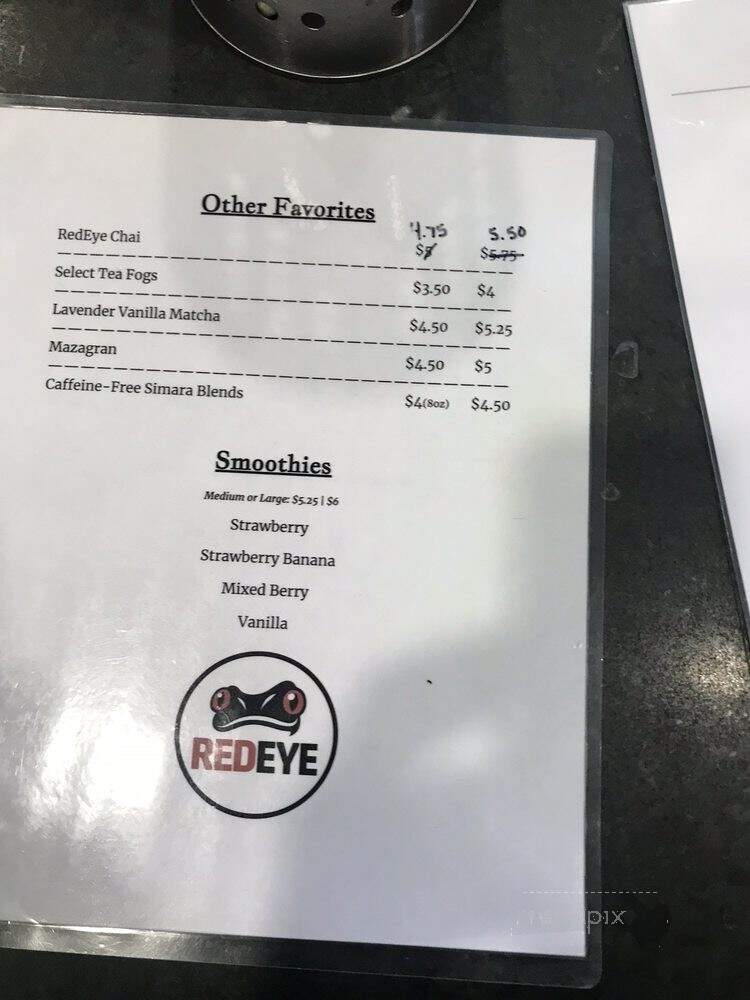RedEye Coffee - Tallahassee, FL menu_pic