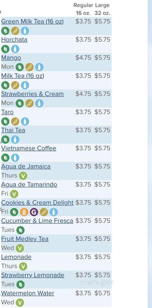 Rendezvous - Los Angeles, CA menu_pic