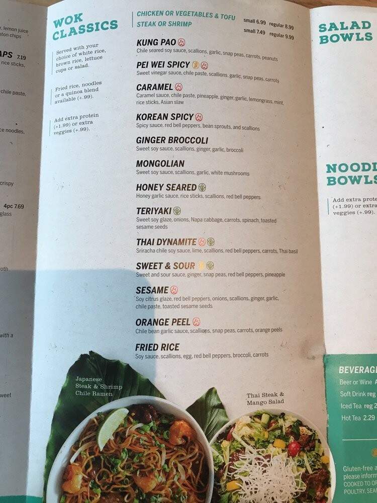 Pei Wei - Coral Springs, FL menu_pic