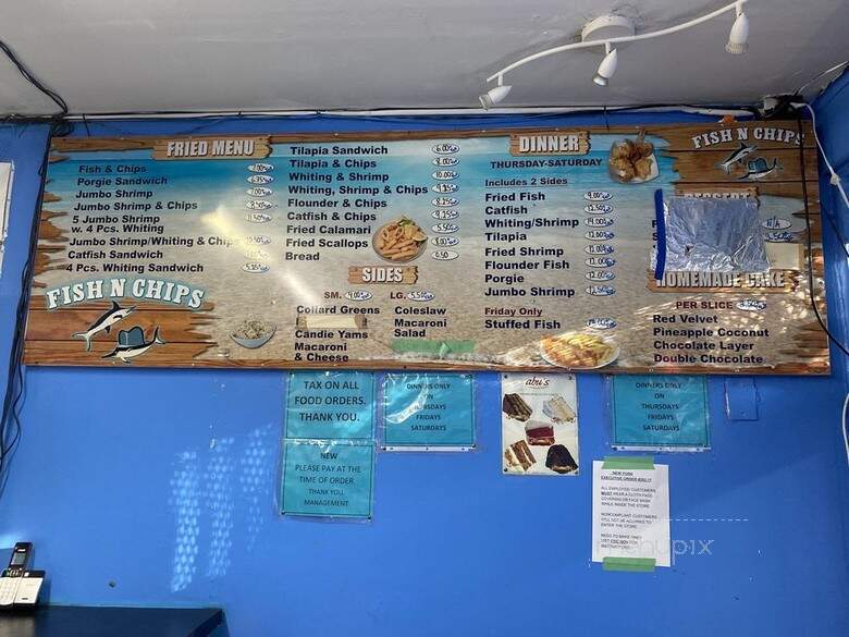 Fish & Amp Chips - Brooklyn, NY menu_pic