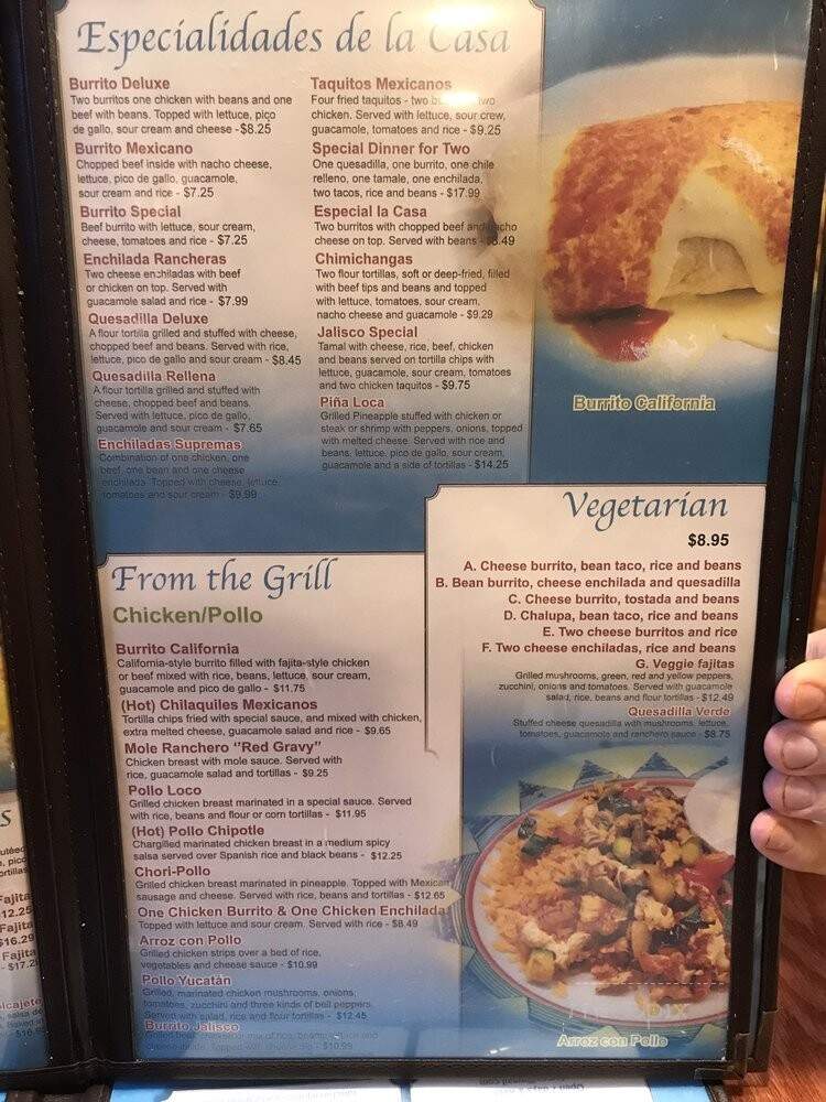 Rancho Nuevo - Front Royal, VA menu_pic