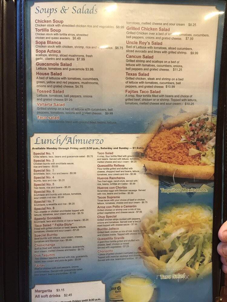 Rancho Nuevo - Front Royal, VA menu_pic