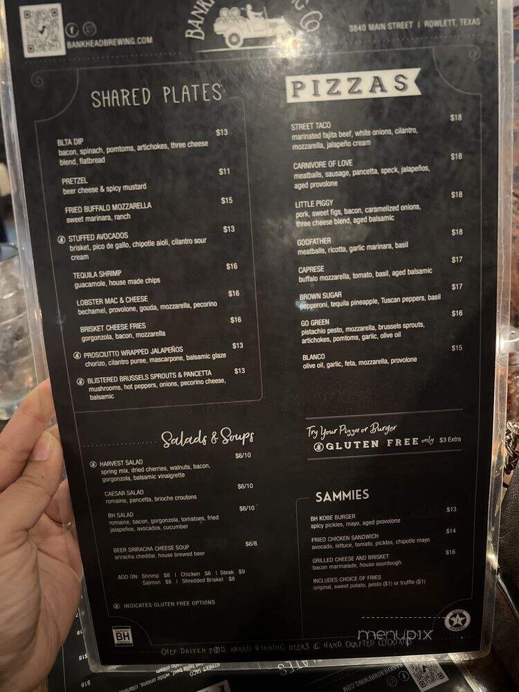 Bankhead Brewing - Rowlett, TX menu_pic