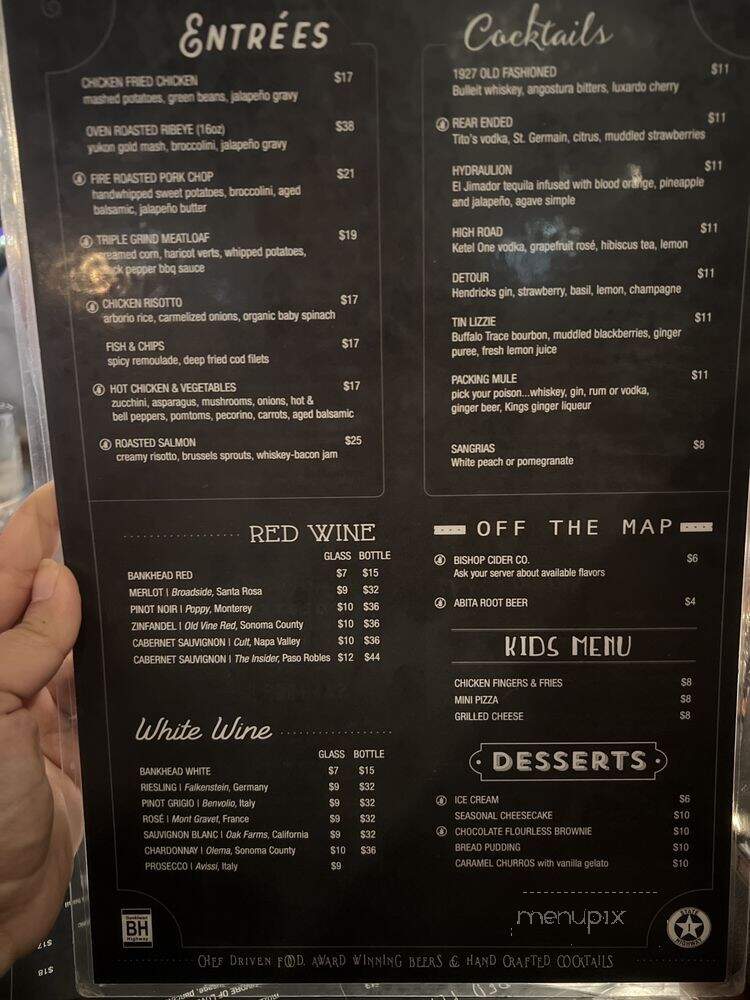 Bankhead Brewing - Rowlett, TX menu_pic